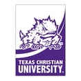 thumbnail image 1 of Texas Christian University Burlap Flag House Size, 1 of 1