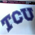 thumbnail image 1 of Texas Christian University Horned Frogs TCU 8 Inch Preforated Window Film Decal Sticker, One-Way Vision, Adhesive Backing, 1 of 1