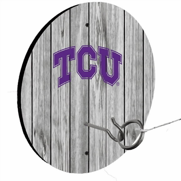 Texas Christian University "TCU" White Ring Toss Lawn Game