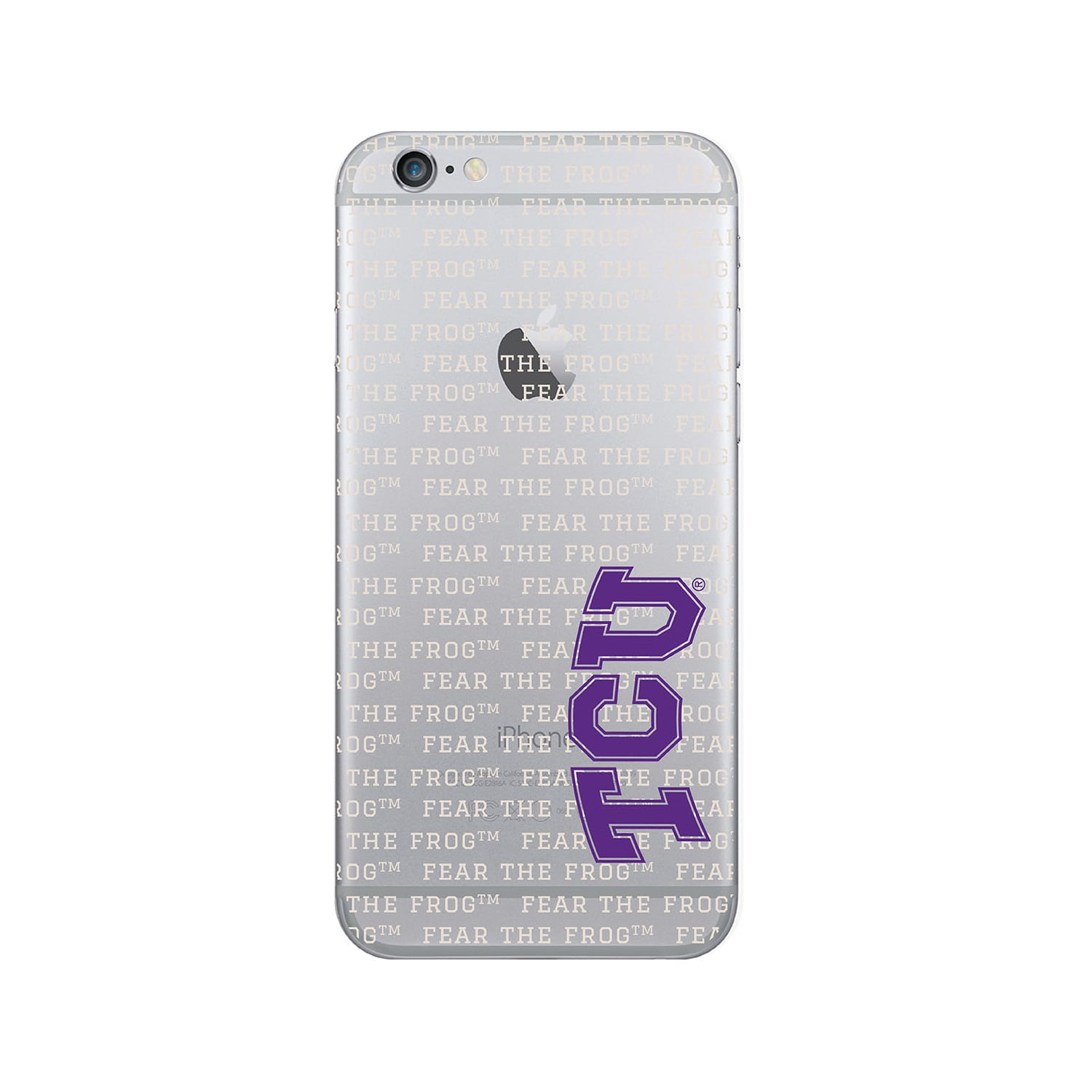 Texas Christian University V2 Clear Phone Case, Spirit V1 - iPhone 6/6s/7/8