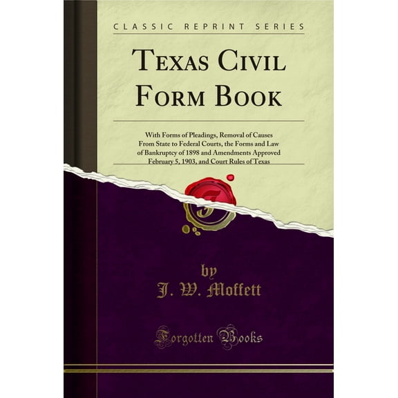 Texas Civil Form Book (Classic Reprint)
