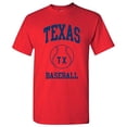 thumbnail image 1 of Texas Classic Baseball Arch Basic Cotton T-Shirt - 3X-Large - Red, 1 of 6