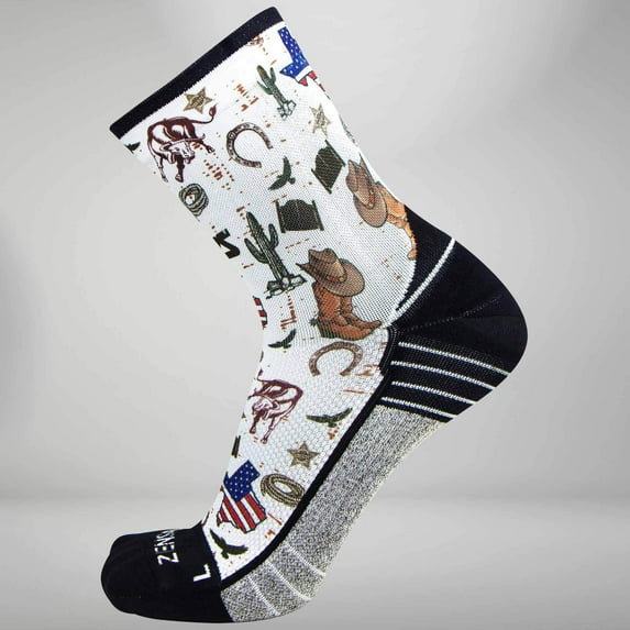 Texas Collage Socks (Mini-Crew) S / White