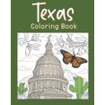 thumbnail image 1 of Texas Coloring Book: Painting on USA States Landmarks and Iconic, Funny Stress Relief Pictures, (Paperback), 1 of 1