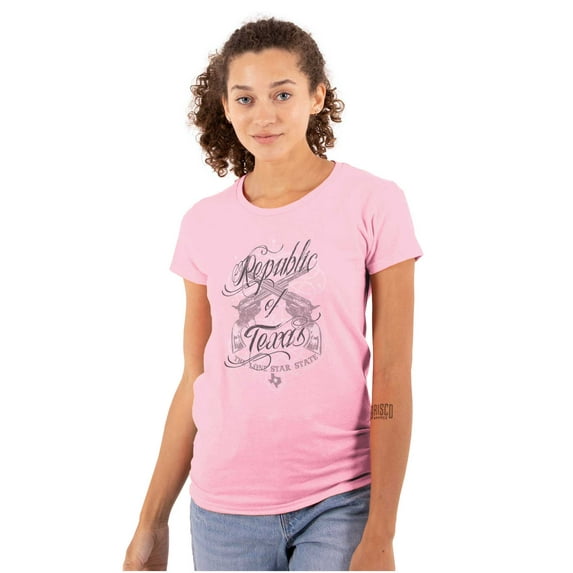 Texas Cowgirl Cute Lone Star State TX Women's T Shirt Ladies Tee Brisco Brands X