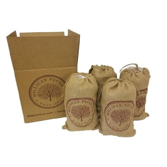 Texas -Cracked- Pecans - Burlap Bag