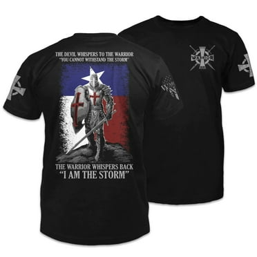 Texas Crusader - ON SALE T-Shirt Patriotic Tribute Tee | American Pride Veteran Support | 100% Cotton Apparel
