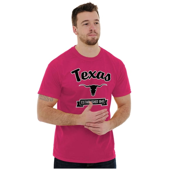 Texas Cute Cursive TX Souvenir Men's Graphic T Shirt Tees Brisco Brands X