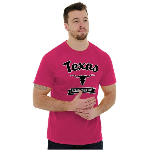 Texas Cute Cursive TX Souvenir Men's Graphic T Shirt Tees Brisco Brands X