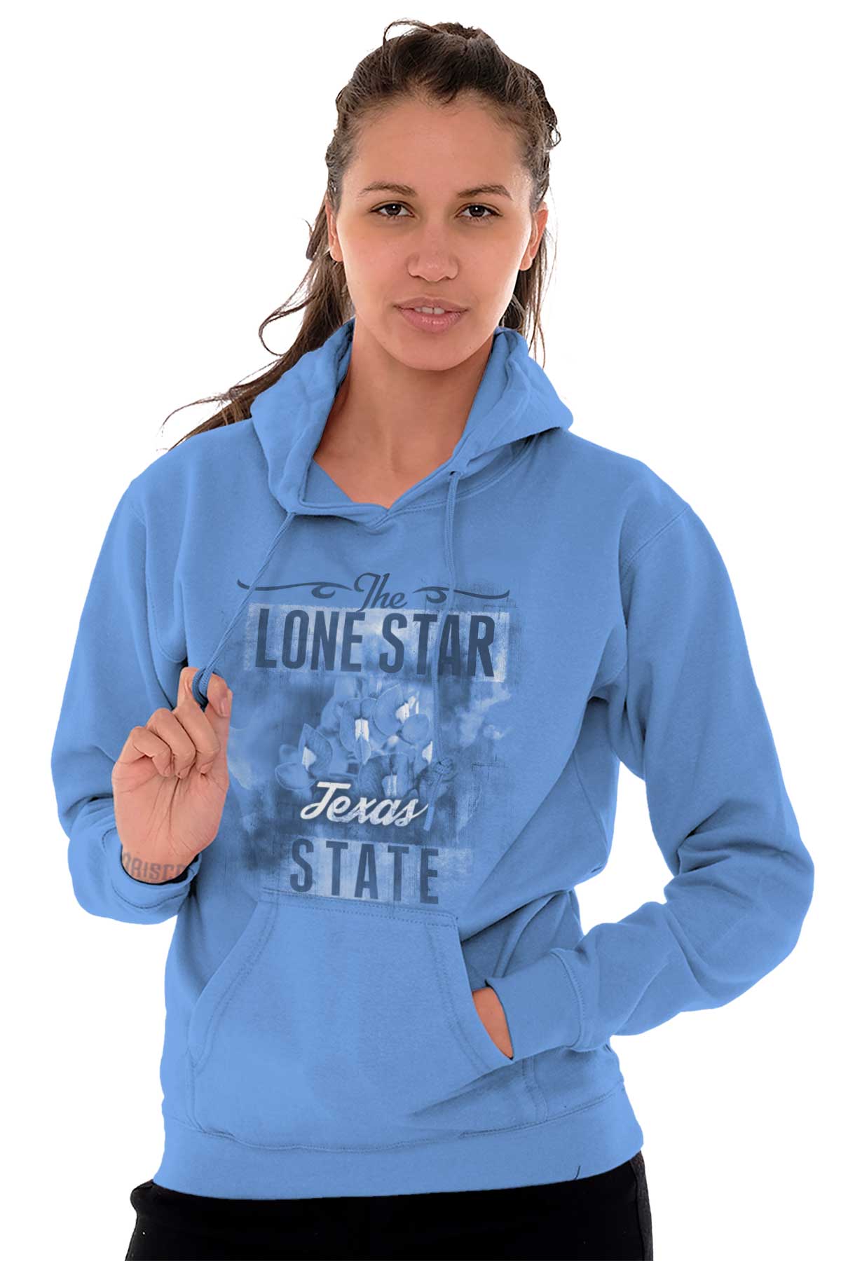 Texas Cute TX State Flower Souvenir Hoodie Sweatshirt Women Brisco Brands S - image 1 of 6