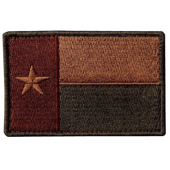Texas Embroidered Tactical Fastener Hook And Loop Patch Multitan