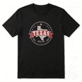 thumbnail image 1 of Texas Est 1845 State Map Badge Retro Graphic Tee For Men And Women, Texan Holiday Gift Cotton Short Sleeves T-Shirt, 1 of 5