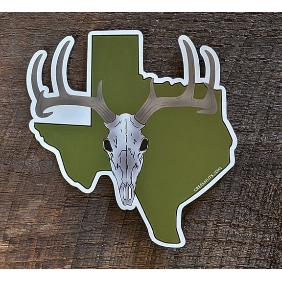 Texas Euro Mount Deer Hunting Sticker Decal