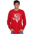 thumbnail image 1 of Texas Everything's Bigger State Shape Long Sleeve TShirt Men Women Brisco Brands X, 1 of 6