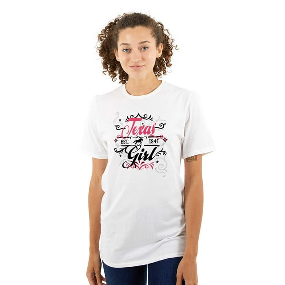 Texas Fancy TX Feminine Filagree Women's Graphic T Shirt Tees Brisco Brands M