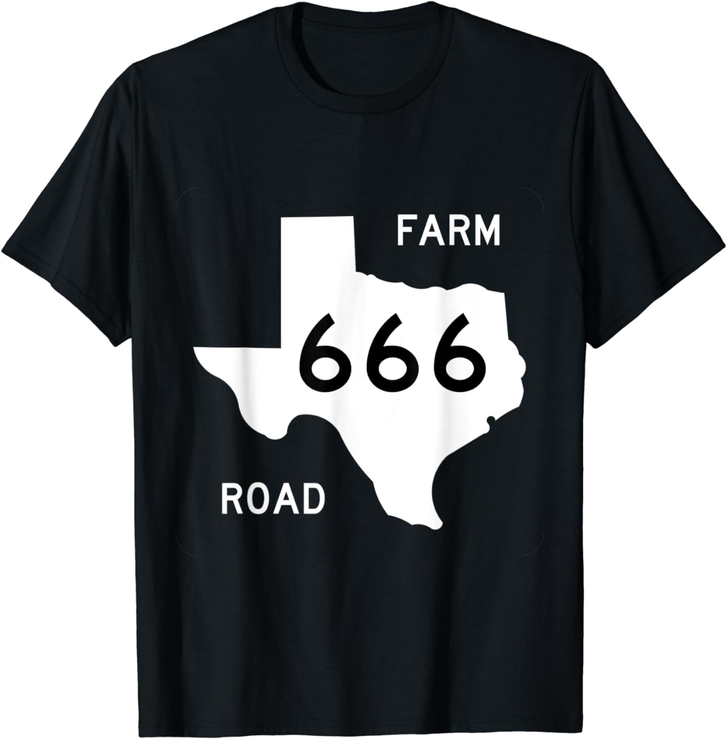 Texas Farm Road 666 T-Shirt - Walmart.com