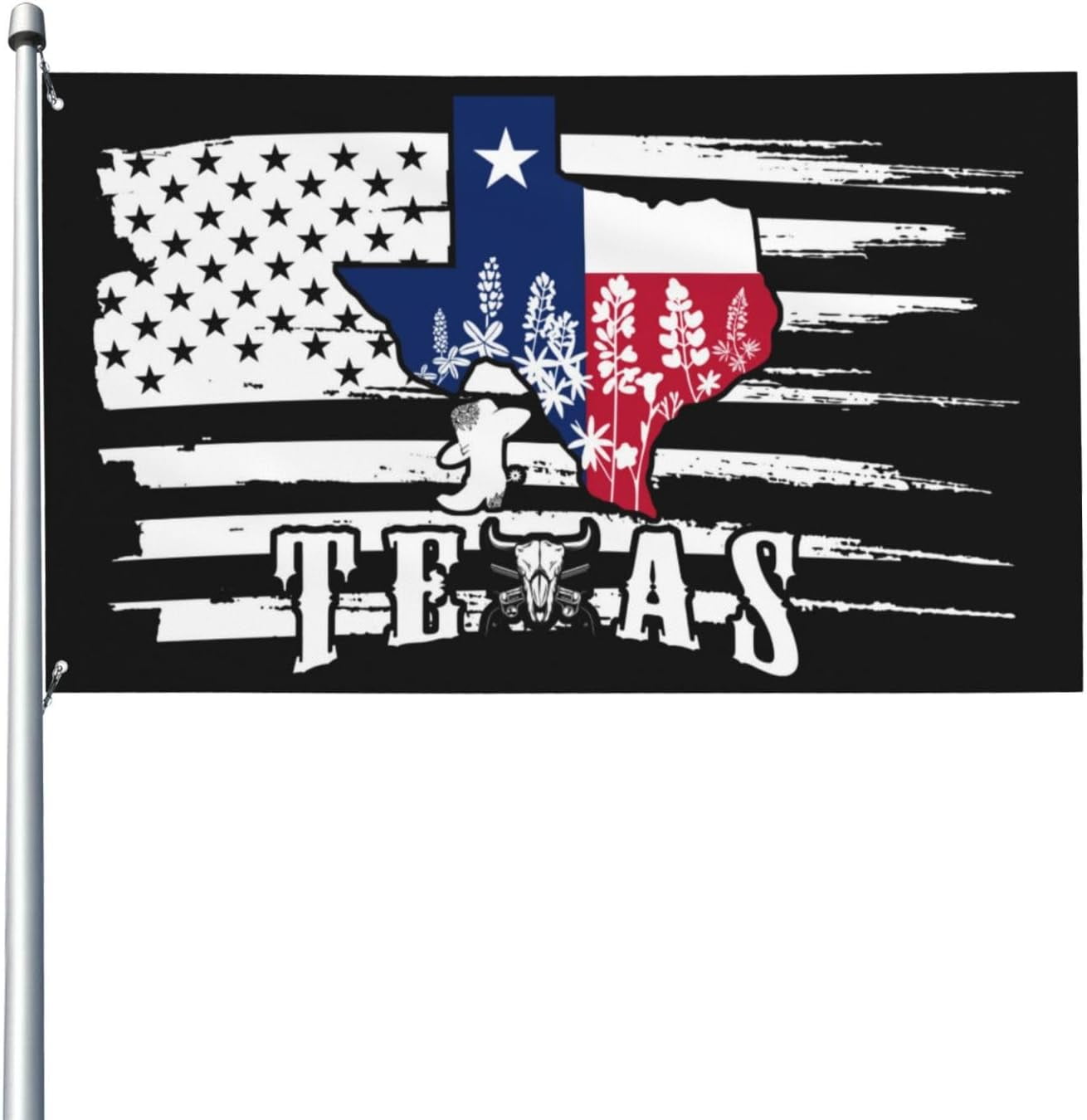 Tears For Fears Songs From The Big Chair Bandiera Texas 3x5 Piedi In Poliestere Con Gambetti - Nuova, Con Etichette Originali Bandiera Stato Del Texas - Foto 7