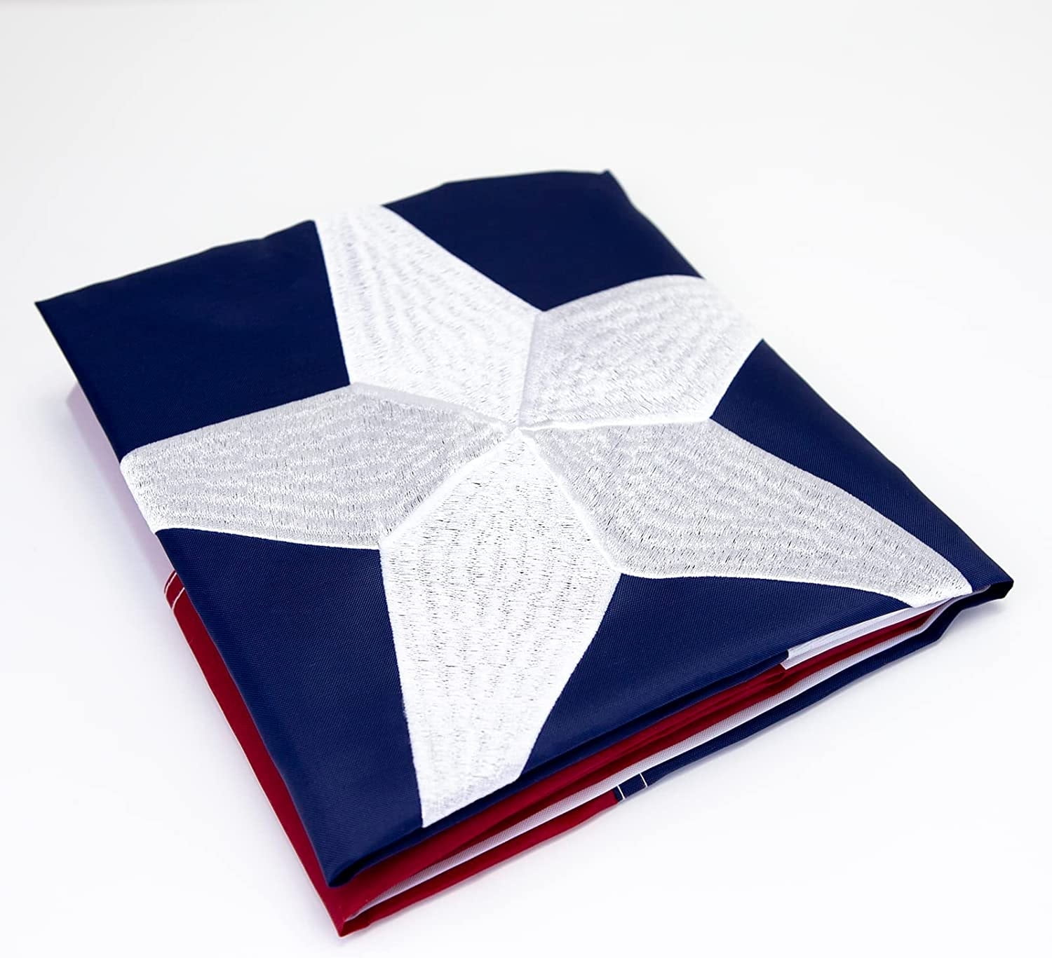 Samerd Texas Flag 5x8 Durable Weather-Resistant Nylon with Embroidered Stars and Brass Grommets
