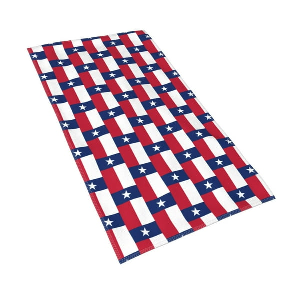 Texas Flag America Hand Towel For Bathroom Kitchen Absorbent Soft Home Face Bath Towels 27.5 X 15.7 Inches