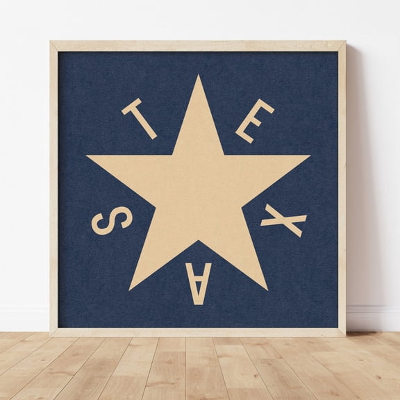 Texas Flag Art Dezavala Wall Art Decor Texas History Buff Gift For Texan Art Historical Flag Print