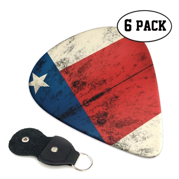 Texas Flag Distressed Guitar Picks for Guitar Bass Music Instruments Women Men Guitar Picks