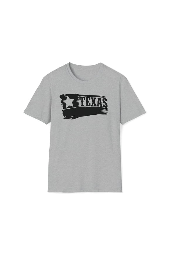 Texas Flag, Gildan Unisex Softstyle T-Shirt, US State Graphic Tee, S-3XL