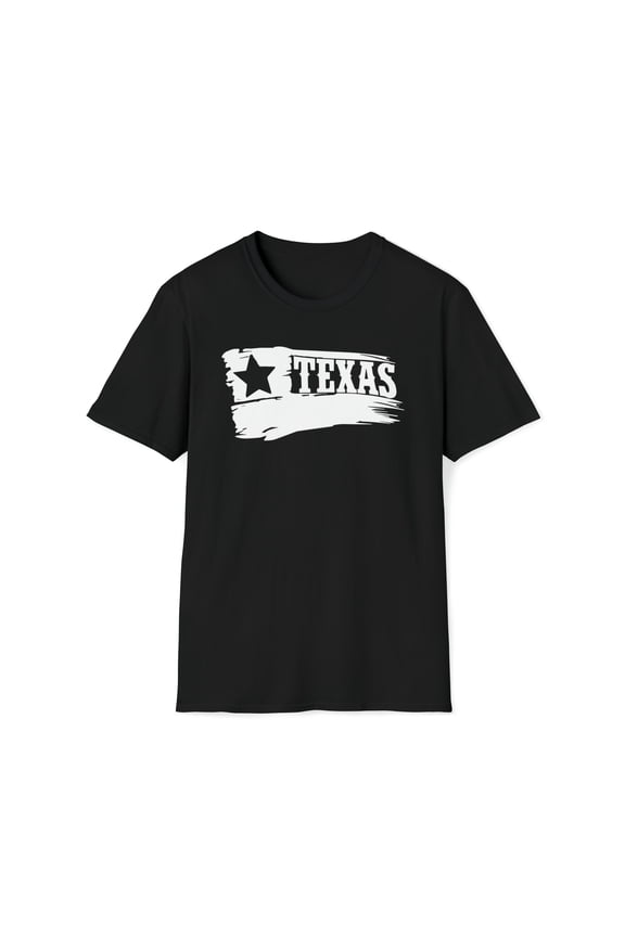Texas Flag, Gildan Unisex Softstyle T-Shirt, US State Graphic Tee, S-3XL