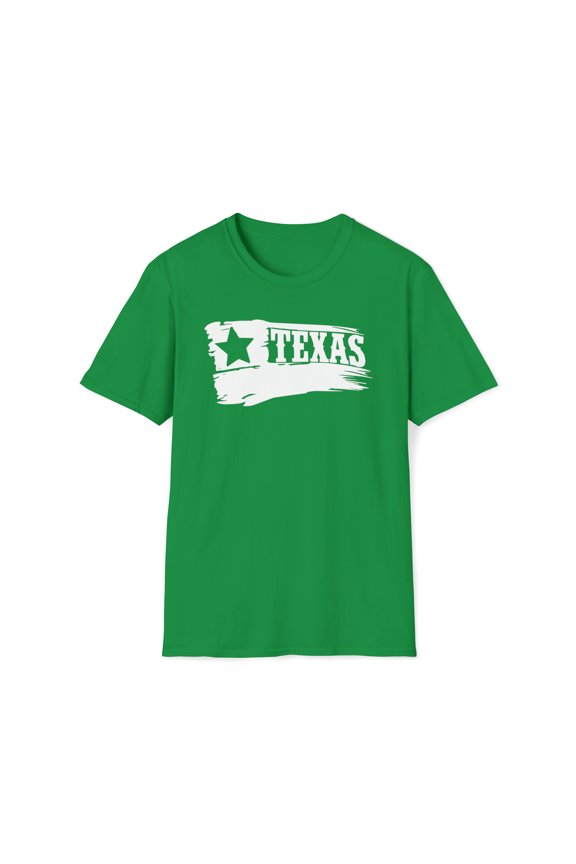 Texas Flag, Gildan Unisex Softstyle T-Shirt, US State Graphic Tee, S-3XL