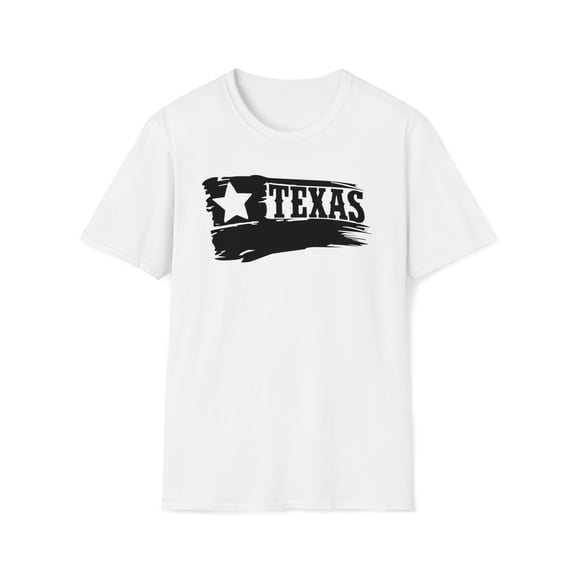 Texas Flag, Gildan Unisex Softstyle T-Shirt, US State Graphic Tee, S-3XL