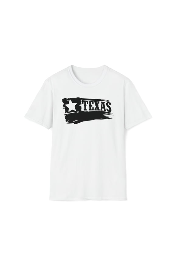 Texas Flag, Gildan Unisex Softstyle T-Shirt, US State Graphic Tee, S-3XL