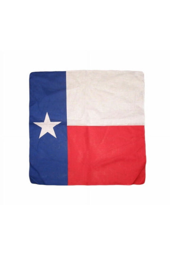 Texas Flag Lonestar State 100% Cotton Bandana 22"x22" Bandanna