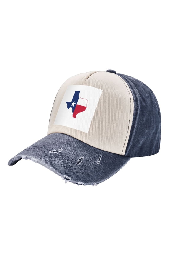 Texas Flag Map Distressed Baseball Cap Dad Hats for Men Women Vintage Trucker Hat Low Profile Ball Caps