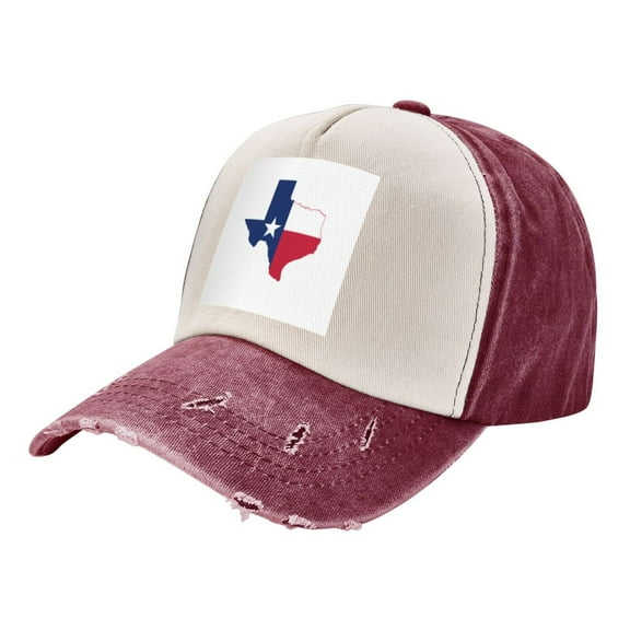 Texas Flag Map Distressed Baseball Cap Dad Hats for Men Women Vintage Trucker Hat Low Profile Ball Caps