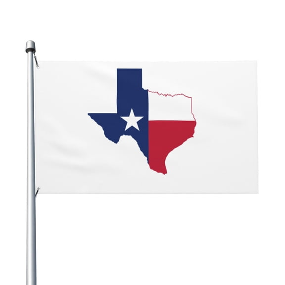 Texas Flag Map Flag Flag 3x5ft Double-Sided Printing Indoor/Outdoor Decorative Banner National Flag