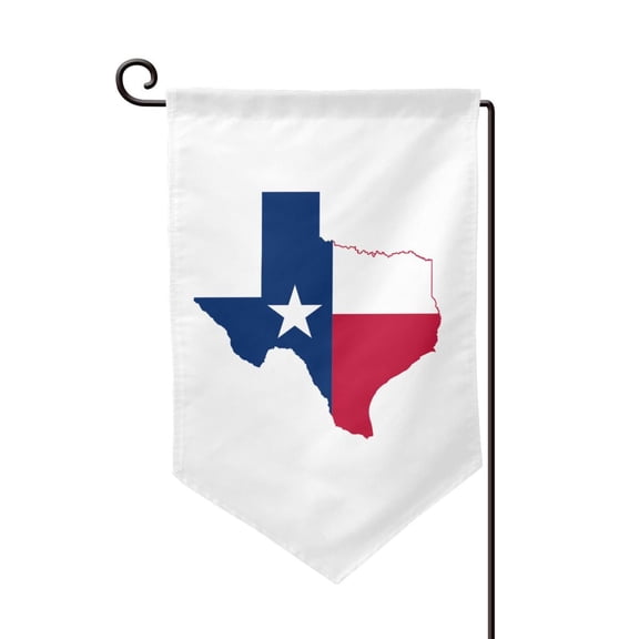 Texas Flag Map Garden Flag Vertical Double Sided Yard Outdoor Decoration 12.5 x 18 Inch Sharp Corner