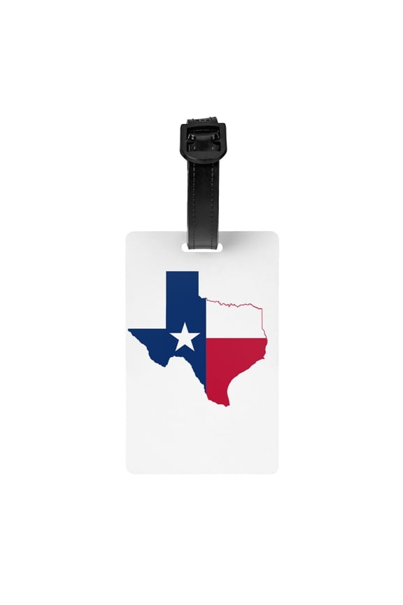 Texas Flag Map Luggage Identifier Name Tag For Backpacks Suitcases Bags Baggage