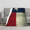thumbnail image 1 of Texas Flag Soft Throw Blanket Flannel Fleece Blankets Warm Cozy Lightweight Fuzzy Blanket for Bed Sofa Couch Home Decor 60"X50", 1 of 15