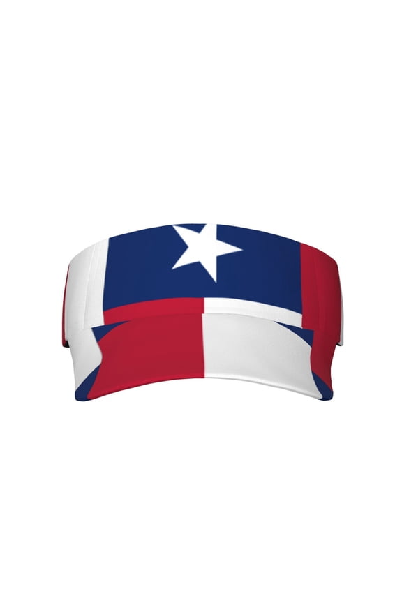Texas Flag Sport Visor Hats Sun Protection Outdoor Activity For Women Men