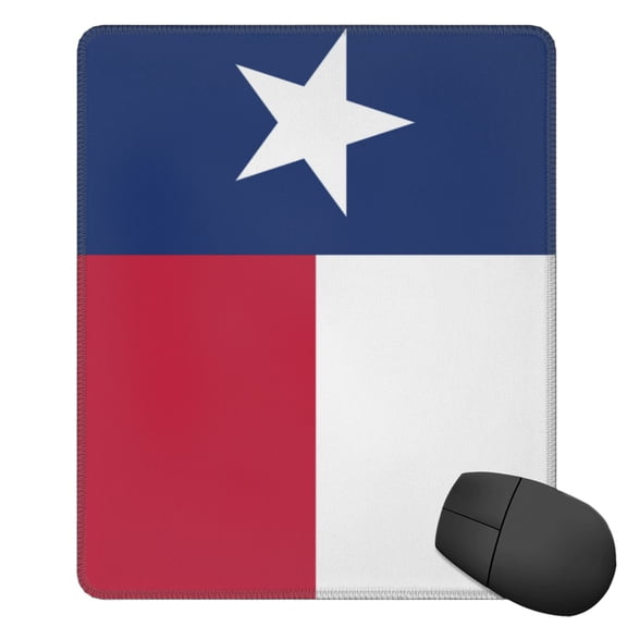 Texas Flag Square Mousepad Non Slip Rubber Base Mouse Mat For Office Laptop 11.8"X9.8" Inch