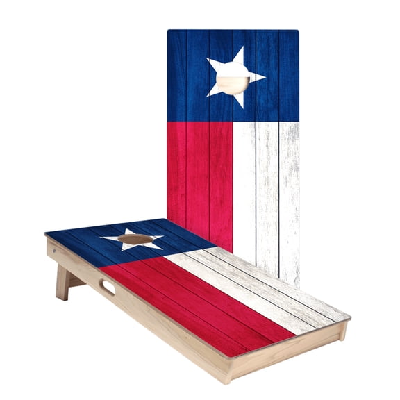 Texas Flag Star Cornhole Boards