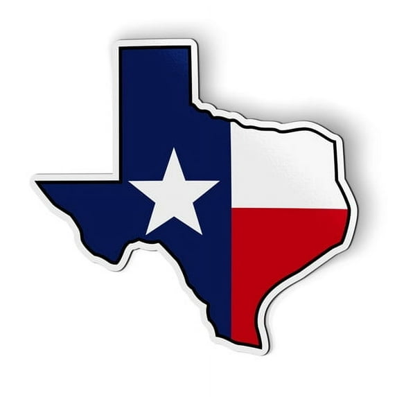 Texas Flag State Shape - 5" Magnet for Car Locker Refrigerator