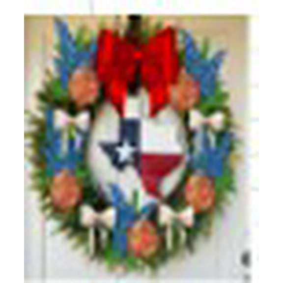 Texas Flag Wreath