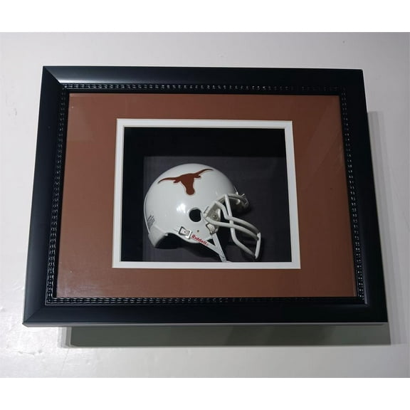 Texas Football Mini Helmet 11x14 Shadowbox