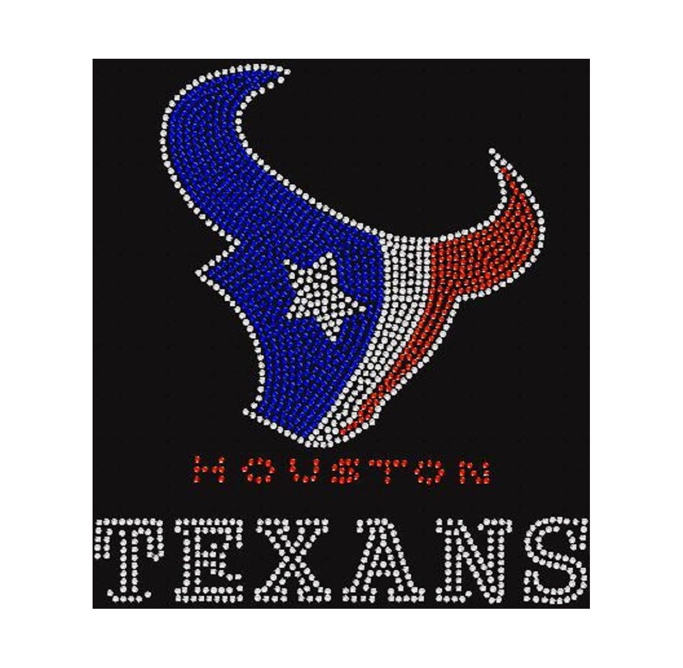 Texas Football Rhinestone Iron On Transfer