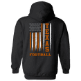 thumbnail image 1 of Texas Football Team Colors Football American Flag Unisex Hoodie-Black-xl, 1 of 4