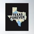 thumbnail image 1 of Texas Forever Map Poster Wall Art, Modern Wall Decor For Living Room Bedroom, 24x36 UNFRAMED, 1 of 3