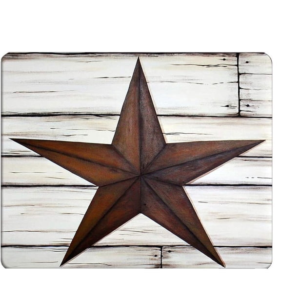 Texas Gaming Mousepad Vintage Western Texas Star On Old Wood Mouse Pad Mouse Mat for Computer Desk Laptop Office 9 X 8 Inch Non-Slip Rubber