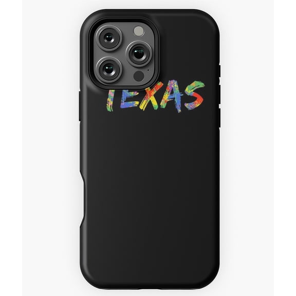 Texas Gift Rainbow Paint Splash Art Phone Case for iPhone 16 15 14 13 12 11 Pro Max