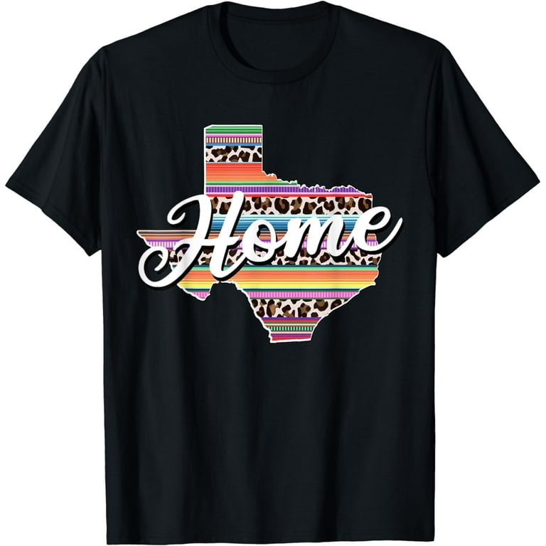 Texas Serape Leopard Print T-Shirt Pretty State Pride Shirt Texas Serape Leopard Print T-Shirt Pretty State Pride Shirt
