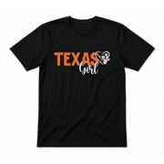 Texas Girl Pride State Texas Lover Gift Unisex Tee Black T-shirt
